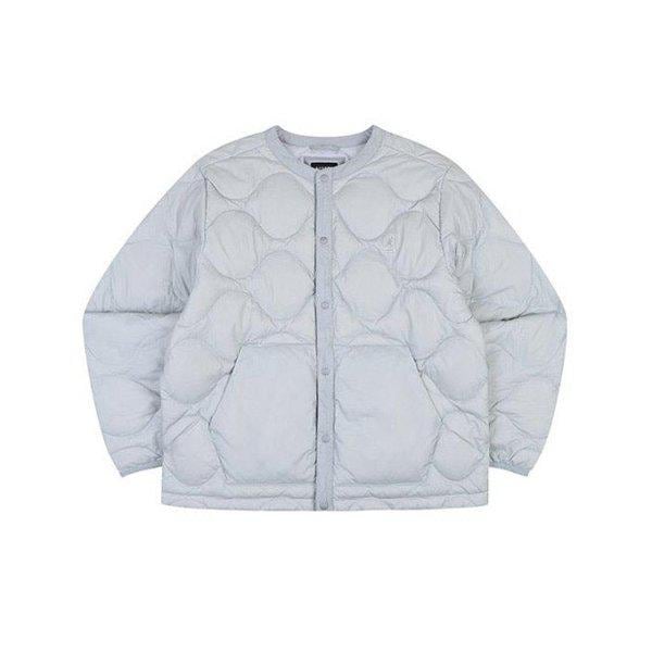 パディングCQK KQFC-JK85410GYダウンカーディガン8541グレー