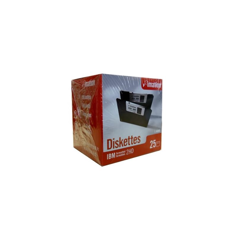 イメーション 3.5インチFD DOS/Vフォーマット25枚入 紙箱1 US仕様品 MF2HD-WIN-25KS