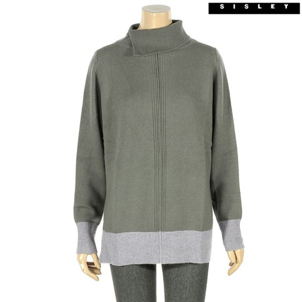 (シスレー) シスレータートルネックカラーニット SAKPC4161_GR