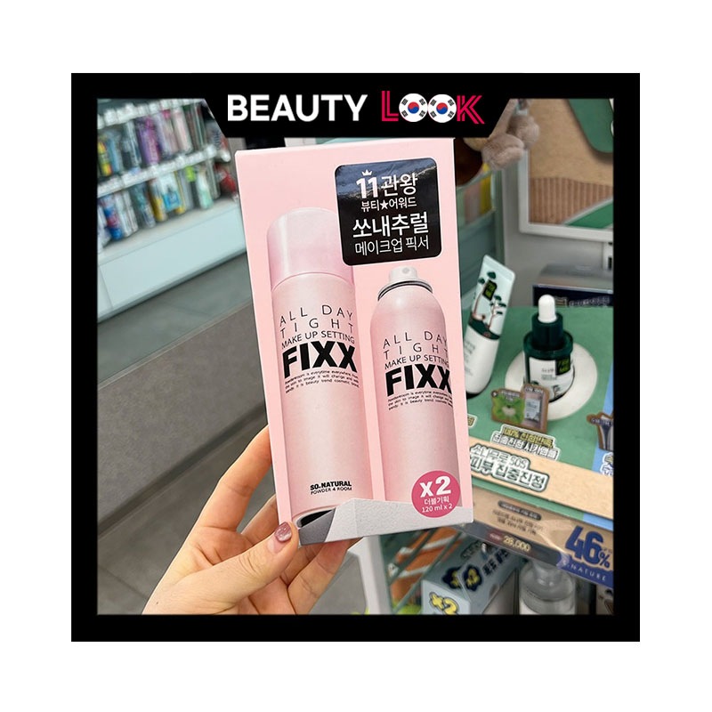 [1+1] ALL DAYメイクキープミスト120ml+120ml 【韓国オリーブヤング購入代行】