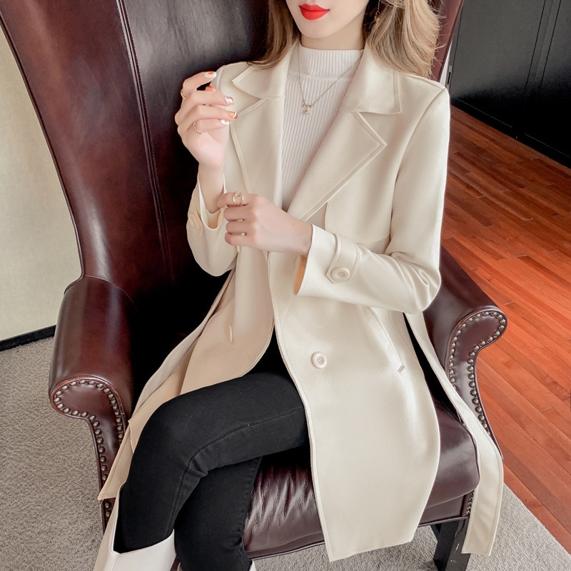 製品 気質 レディースコート　チェスターコート　女性　スプリングコート　トレンチコート　ミドル丈 春 秋　ジャケット　アウター　通勤