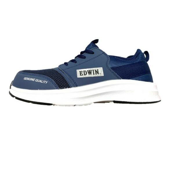 EDWIN セーフティシューズ254 ネイビー 25．0cm ワークサポート 安全用品 ワークシューズ