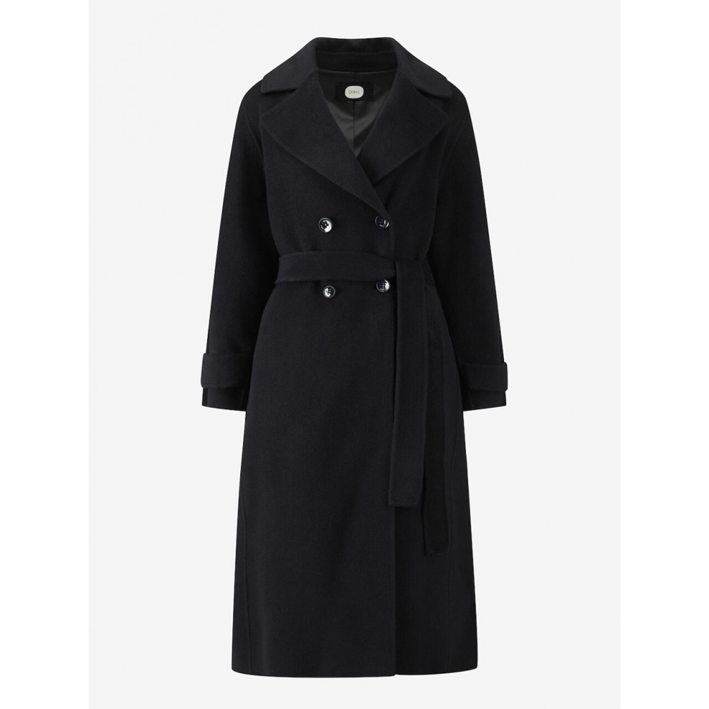 デュエルカシミアブレンドダブルロングコート BK L254MSH513