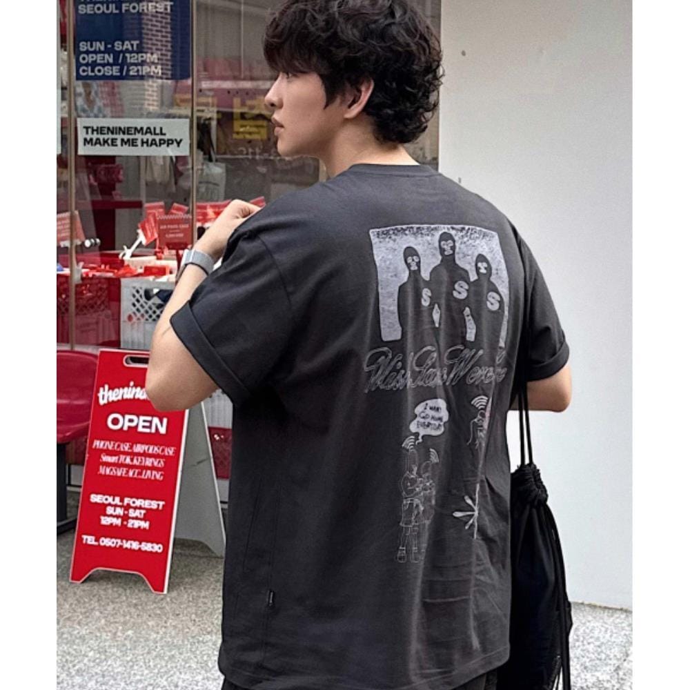 WMC POUN BROKER T-SHIRTCHARCOAL GRAY O-MOBAS5M63805