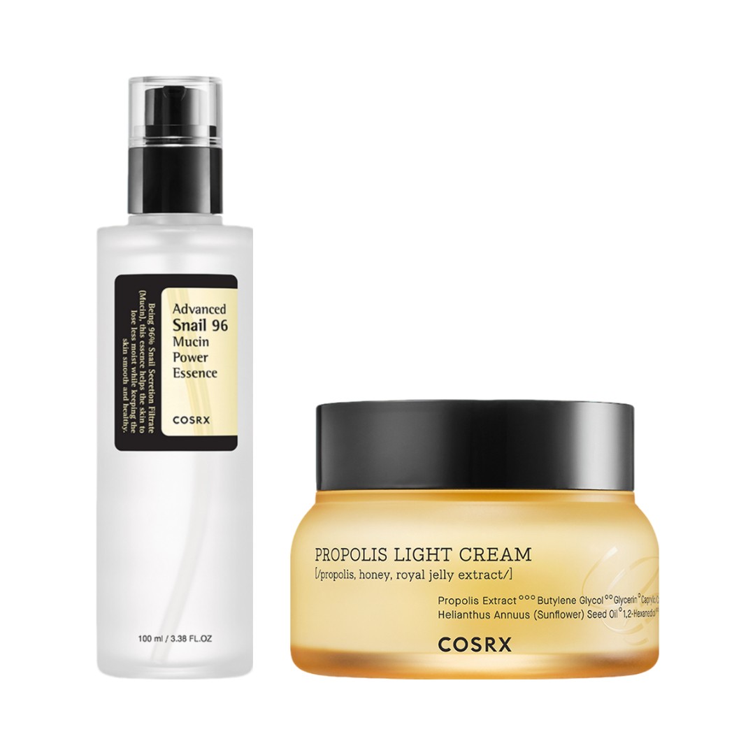 潤いツヤ肌2点セット スネイルエッセンス100ml＋プロポリスクリーム65ml