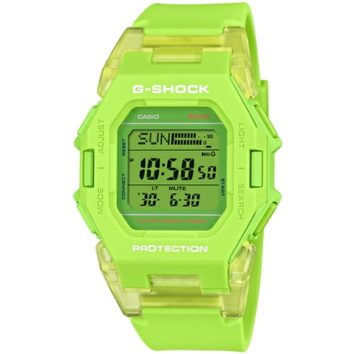 カシオ【国内正規品】CASIO G-SHOCK デジタル腕時計 蛍光グリーン GD-B500S-3JF【Bluetooth モバイルリンク機能】