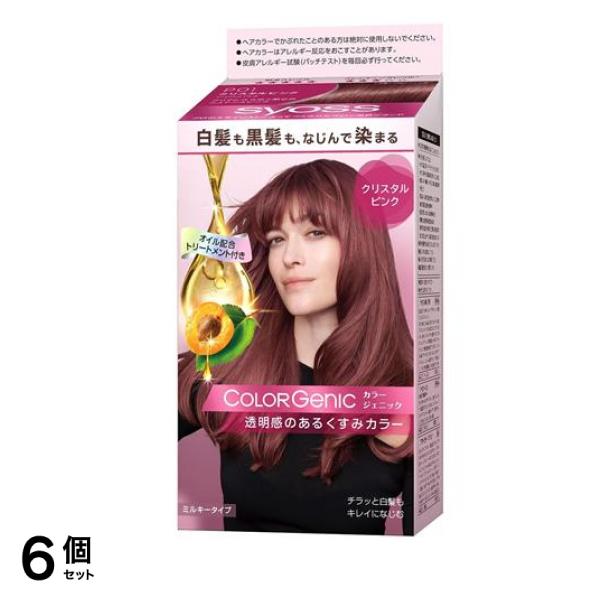 syoss サイオス カラージェニック ミルキーヘアカラー P01 クリスタルピンク 1組入 6個セット 4,660円
