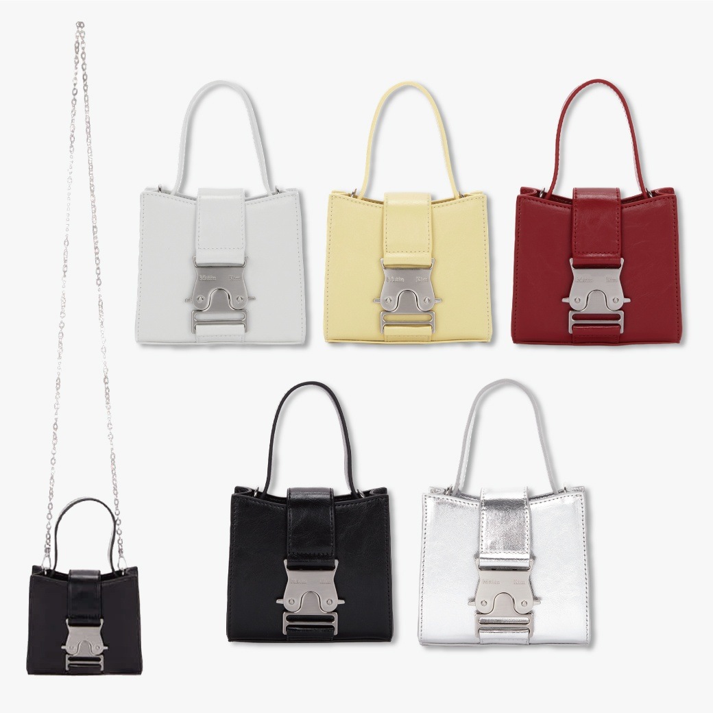 Qoo10] Matin Kim SQUARE MINI LEATHER : バッグ・雑貨