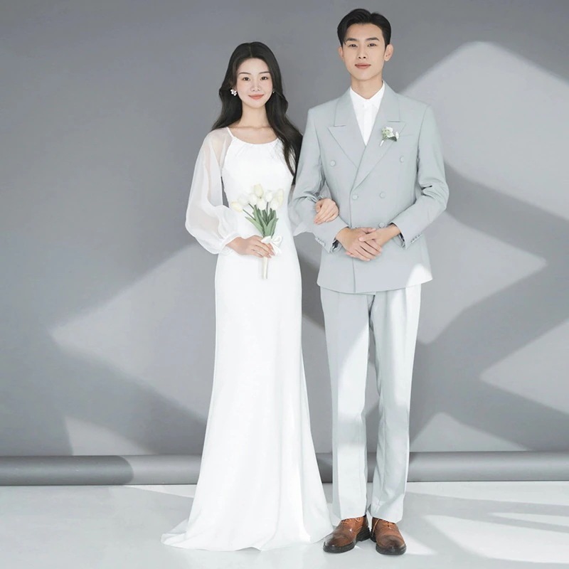 【L.O.V.E】 ウェディングドレス 白 結婚式 花嫁 サイズオーダーメイド可能 成人式 お呼ばれ ウェディング 演奏会 二次会 パーティードレス 前撮り ワンピース ロングドレス メガ割 44