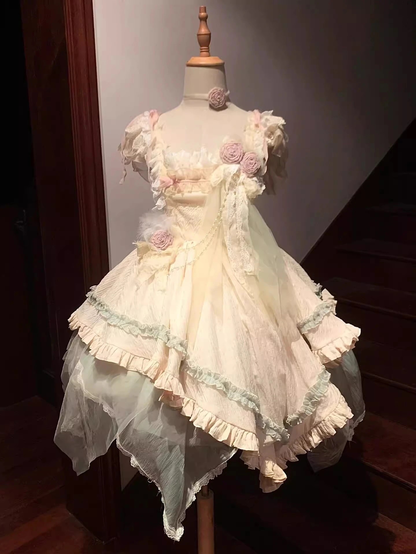 【激安本日限定】ロリータ ワンピーストランプロリータスカート ロリータjskワンピース重工