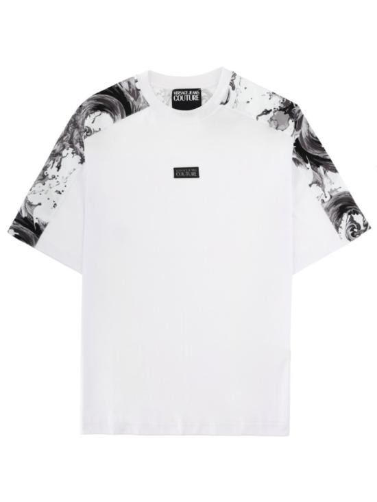 VERSACE Men T-Shirts 80GAH610 JS543U22 White