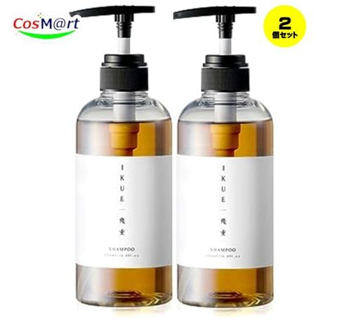 【2本セット】 IKUE 幾重 シャンプー 500ml サロンクオリティ 日本製 濃密泡 ふけ かゆみ 敏感肌 (4580708290560-2)
