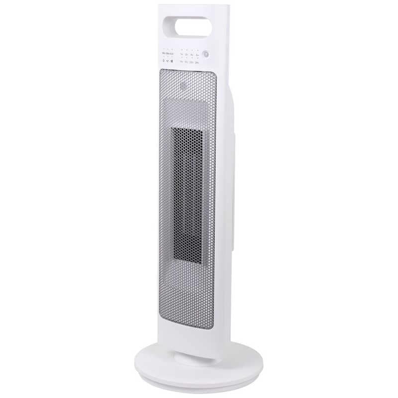 ゼピール　タワーセラミックヒーター ［人感センサー付き /首振り機能］ ホワイト　DTC-L120N-WH