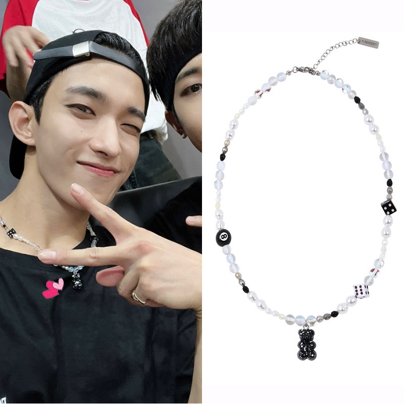 [SEVENTEENドギョム着用] Cookie teddy bear necklace