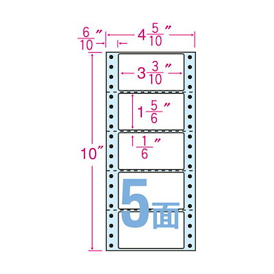 東洋印刷ナナクリエイト 連続ラベル（剥離紙ブルー） 4_5／10x10インチ