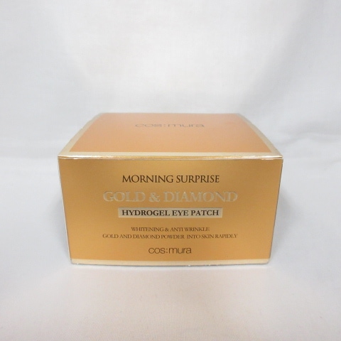 新品 コスムラ モーニングサプライズ ゴールド&ダイアモンド ハイドロゲル アイパッチ L&KアイパッチH 60枚 ( 0217-y1 )