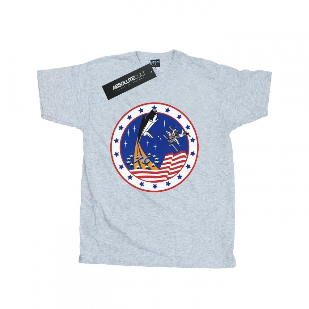 (英国より直送) NASA メンズクラシックロケット 76 Tシャツ