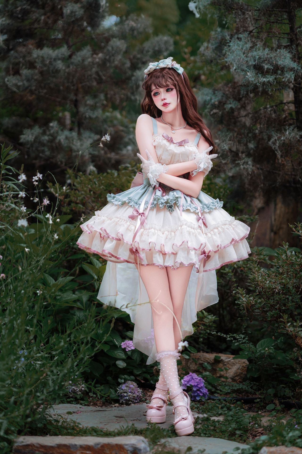 【送料無料】メイド服 コスプレ ロリータ キャミワンピ [4タイプ]