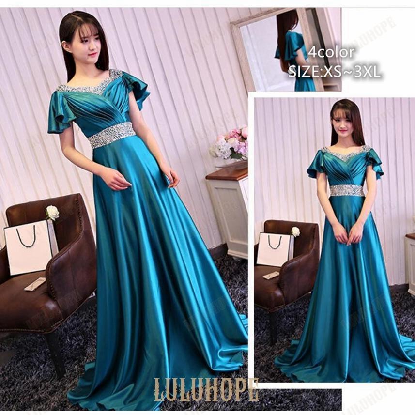 ロングドレス 袖あり パーティードレス 30代 40代 ウエディングドレス カラードレス 上品 大人 結婚式ドレス ピアノ 発表会 お呼ばれ 二次会 披露宴 演奏会