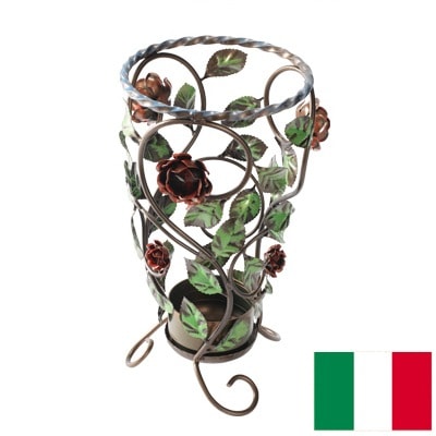 イタリア直輸入 アイアン傘立て 円形 ハンドペイント Verona Classic