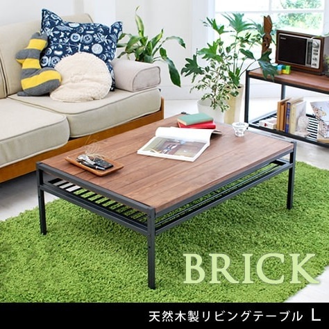 天然木 ローテーブル L 95x68cm パイン材 リビングテーブル