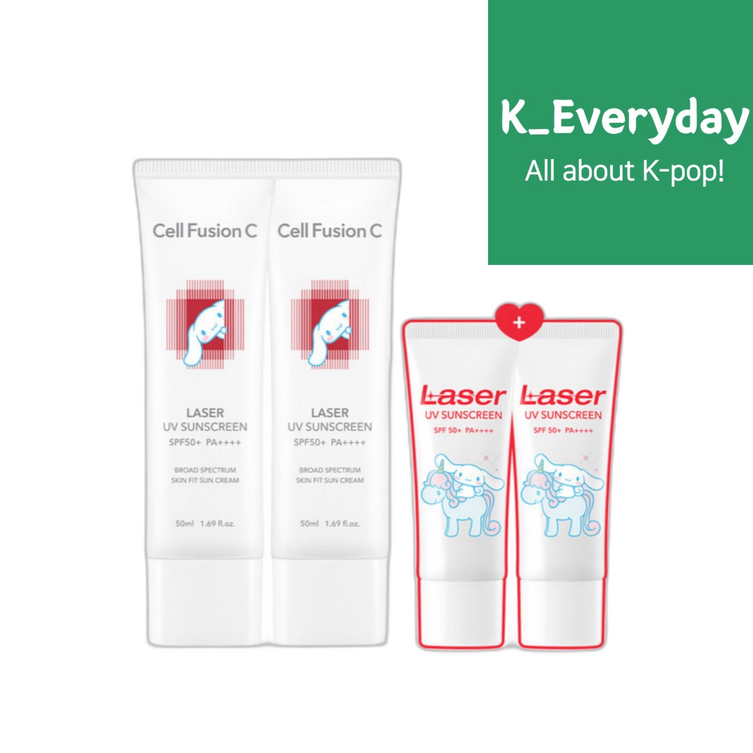 LAZER UV SUNSCREE CINAMOROLL EDITION 50ml*2+10ml*2 並行輸入純正品