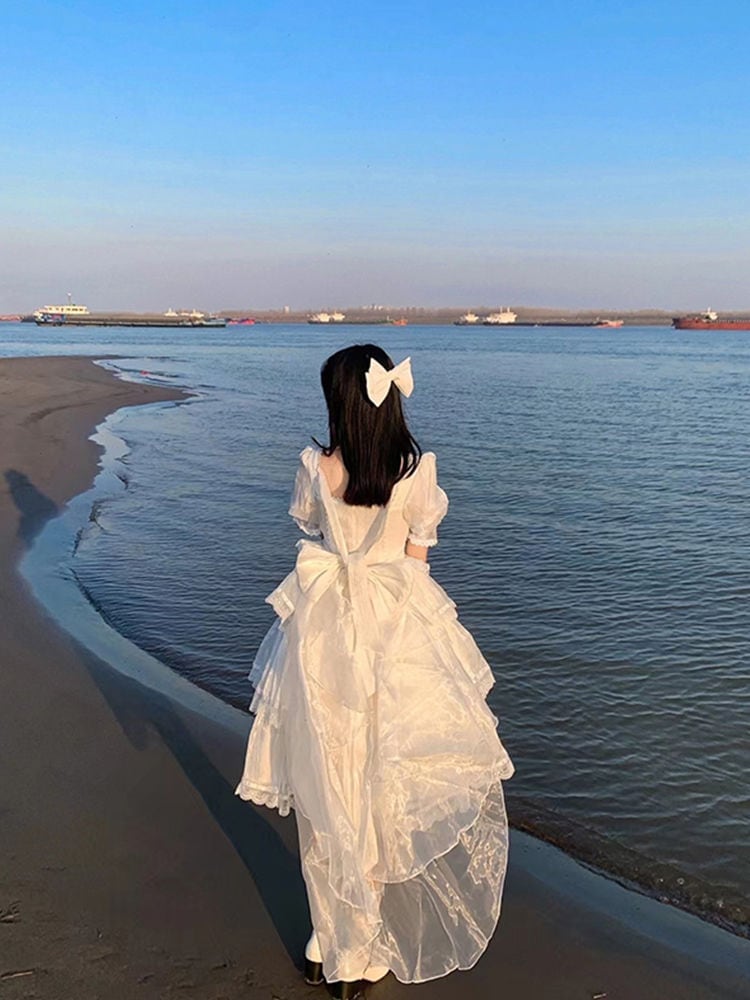 ガウン大人半袖opロリータプリンセスドレスドレスドレスドレスジェネレーションカラー3セグメントロリータドレスサマーワンピースドレスドレス