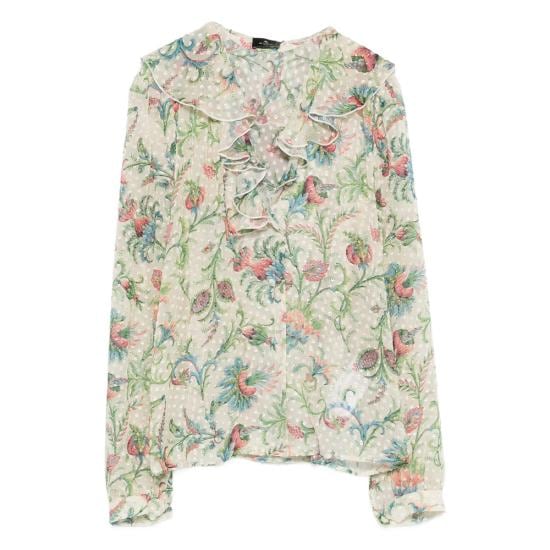 ETRO Women Blouses 99SADI2 WRIA0094 X0803 NEUTRALS GREEN