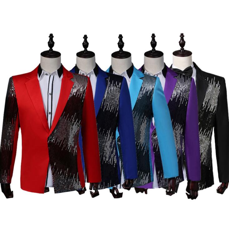 忘年会 裏地あり 新年会 舞台衣裳 パーティー 目立つ 余興 ステージ衣装 メンズ礼服 演出服 5色 司会者 タキシードジャケット コント 指揮者 テーラードジャケット 舞台スーツジャケット 舞台衣装