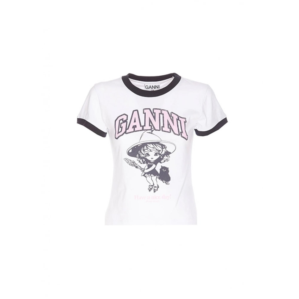 ガニベーシックジャージーウィッチスモールショートスリーブ T シャツ T4156 151