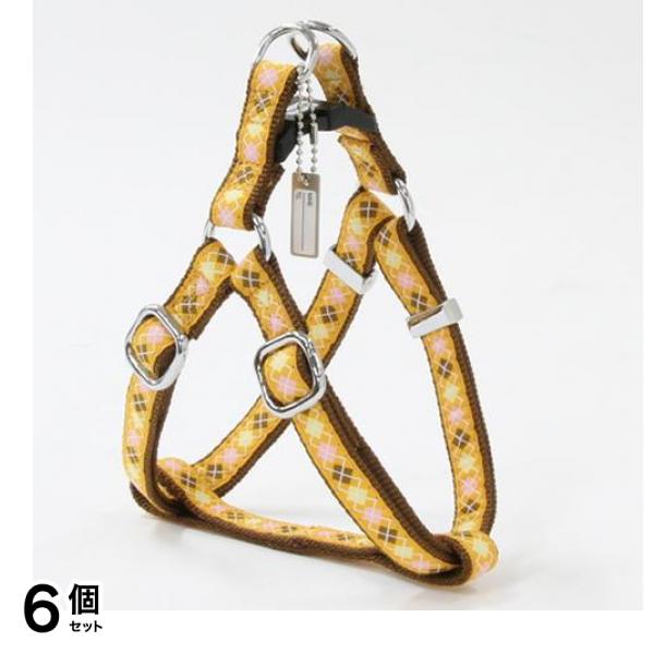 ペティオ アドメイト アーガイルハーネス S 小型犬用胴輪 オレンジ 1個入 (A57158) 6個セット