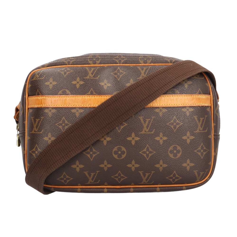 ルイヴィトン リポーターPM モノグラム ショルダーバッグ モノグラムキャンバス M45254 ブラウン LOUIS VUITTON 中古