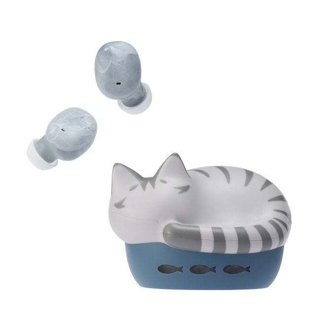 ラディウス HP-C28BTS 完全ワイヤレス Bluetoothイヤホン（サバトラ） HPC28BTS