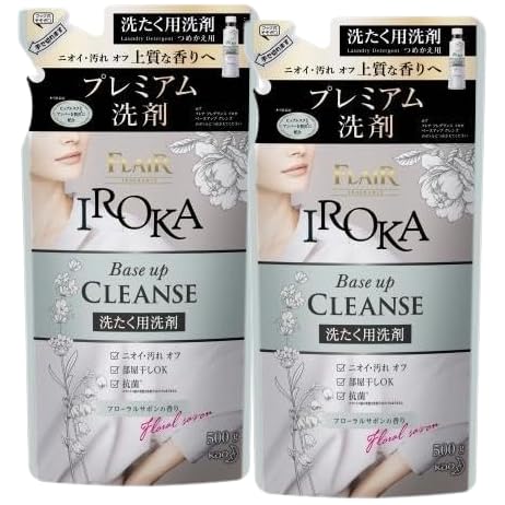 【セット】フレアフレグランス IR O KA イロカ べースアップクレンズ 詰め替え 500g ×2個