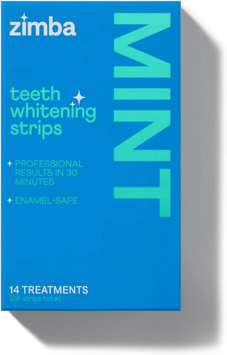 Zimba Teeth Whitening Strips Vegan Whitening Strips エナメルの安全な歯を白くするコーヒーワインタバコなどの汚れ用過酸化水素歯のホワイトナー28