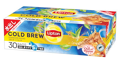 他サイト： リプトン紅茶 コールドブリュー スタンダードブレンド (水出し紅茶 水出し ティーバッグ) 13g×30袋の商品画像