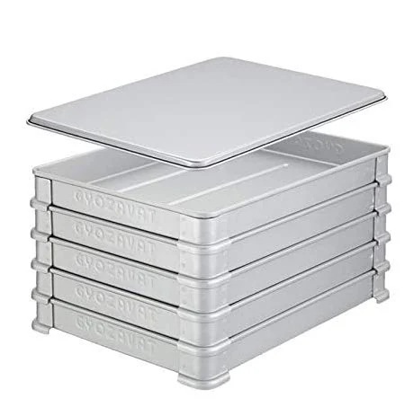 蓋付セット 中尾アルミ ナカオアルミ 餃子 バット 400×300×40【大】 身５ヶ＋フタ 1ヶ セット ビート付き・新コーナータイプ