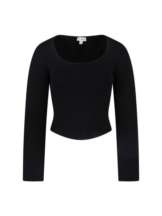 ALAIA Women Sweater AA9H1399K141C 995 Black