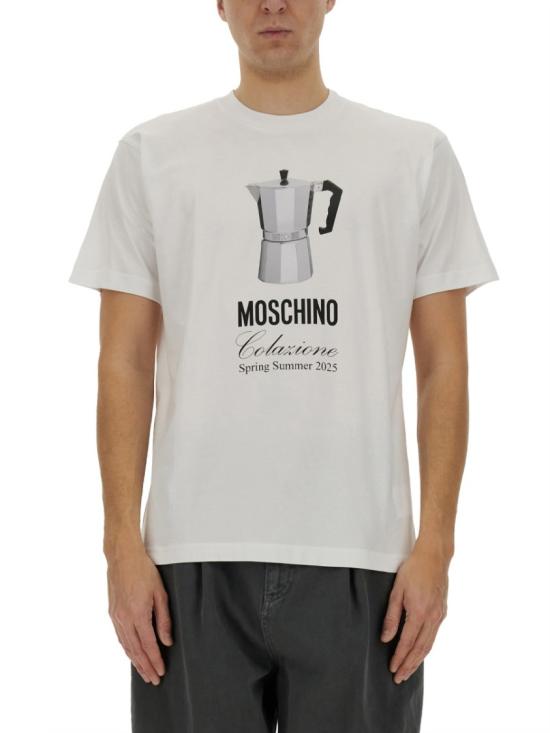 MOSCHINO Men T-Shirts 07060241 1001 White