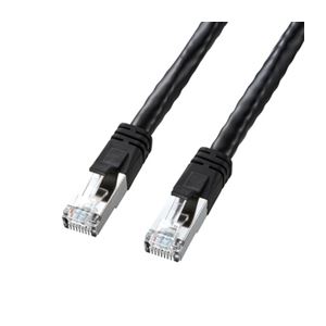 (まとめ)サンワサプライ PoE CAT6LANケーブル(3m) KB-T6POE-03BK(×3セット)