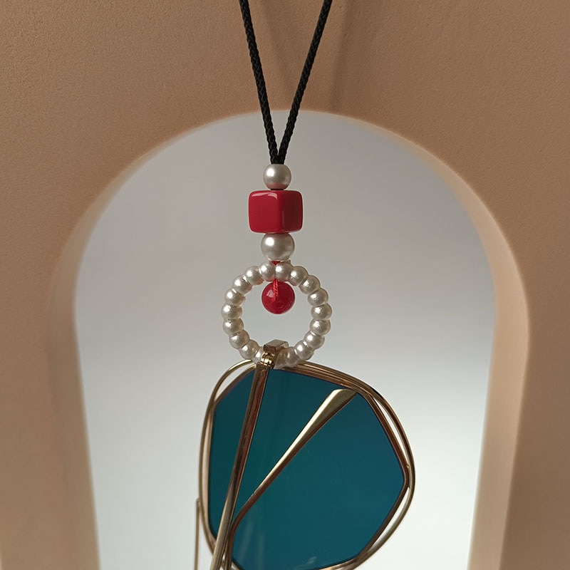 [1個購入で10個プレゼント]おしゃれサングラスストラップ首掛け防止バイザーチェーン観光メガネひも