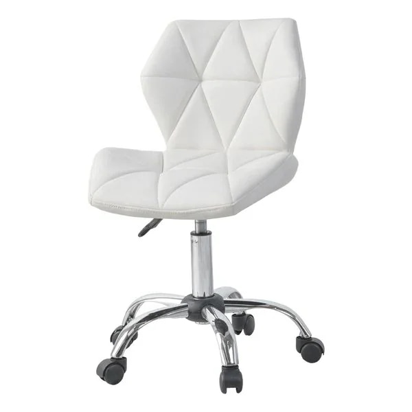 オフィスチェアー ホワイト 昇降・回転式 1人掛け LHC-4054WH