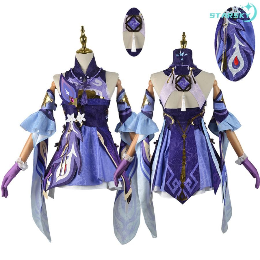 工場直販 急速出荷 原神 げんしん genshin 刻晴 コクセイ 風　コスプレ衣装 　ウィッグ　靴　コスプレ服　コスチューム　服 ハロウィン イベント
