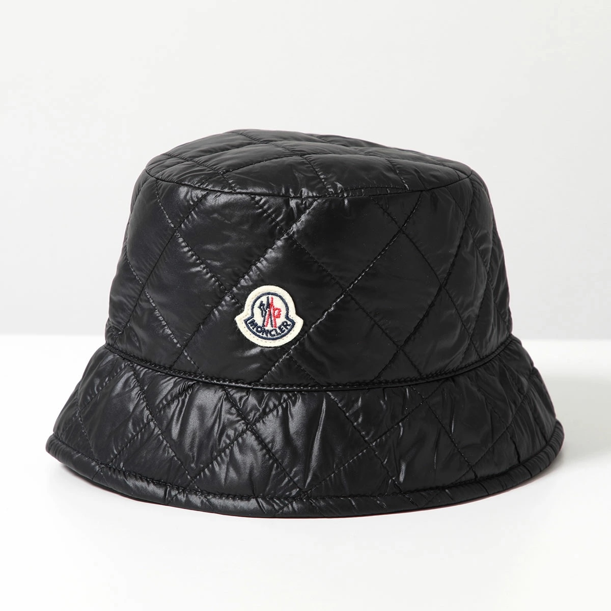 MONCLER モンクレール バケットハット 3B00023 788LD レディース ナイロン キルティング ロゴ アイコンパッチ 帽子 999