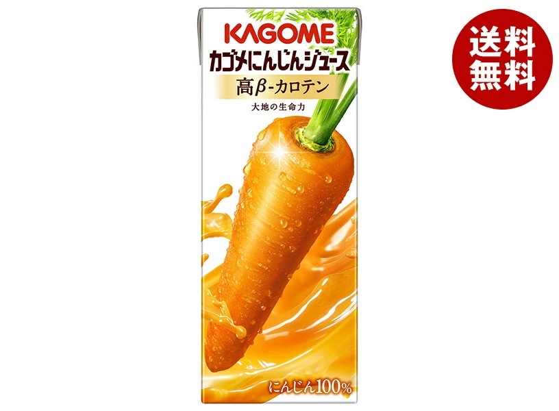 カゴメ にんじんジュース 高β-カロテン 200ml紙パック＊24本入＊(2ケース)