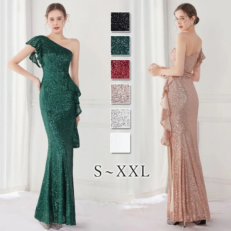 ウェディングドレス ウエディングドレス カラードレス マーメイドドレス マーメイドラインドレス パーティードレス イブニングドレス スパンコール カクテルドレス ファスナー フォーマル ゲストドレス