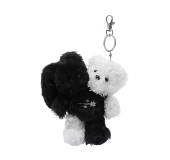 MONO BUNNY BEAR DOLL KEY CHAIN キーリング [BLACK]