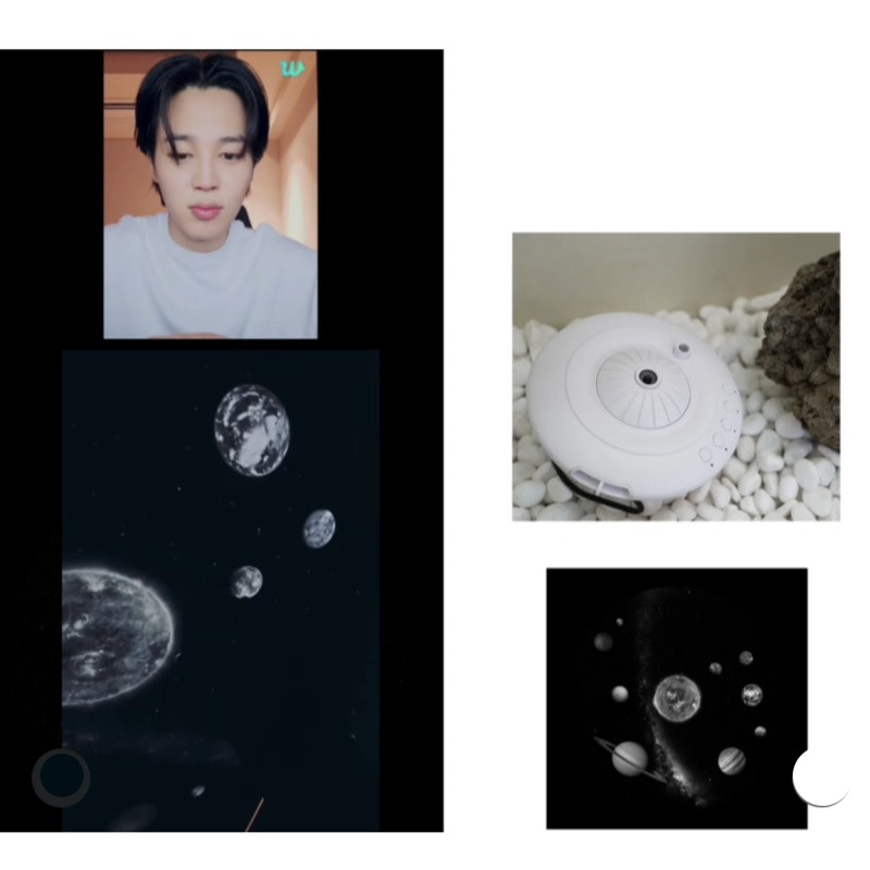 【BTS ジミン愛用】【当店特典付き】Baekwhasangjum Spacecraft projector ムードランプ　ムードライト