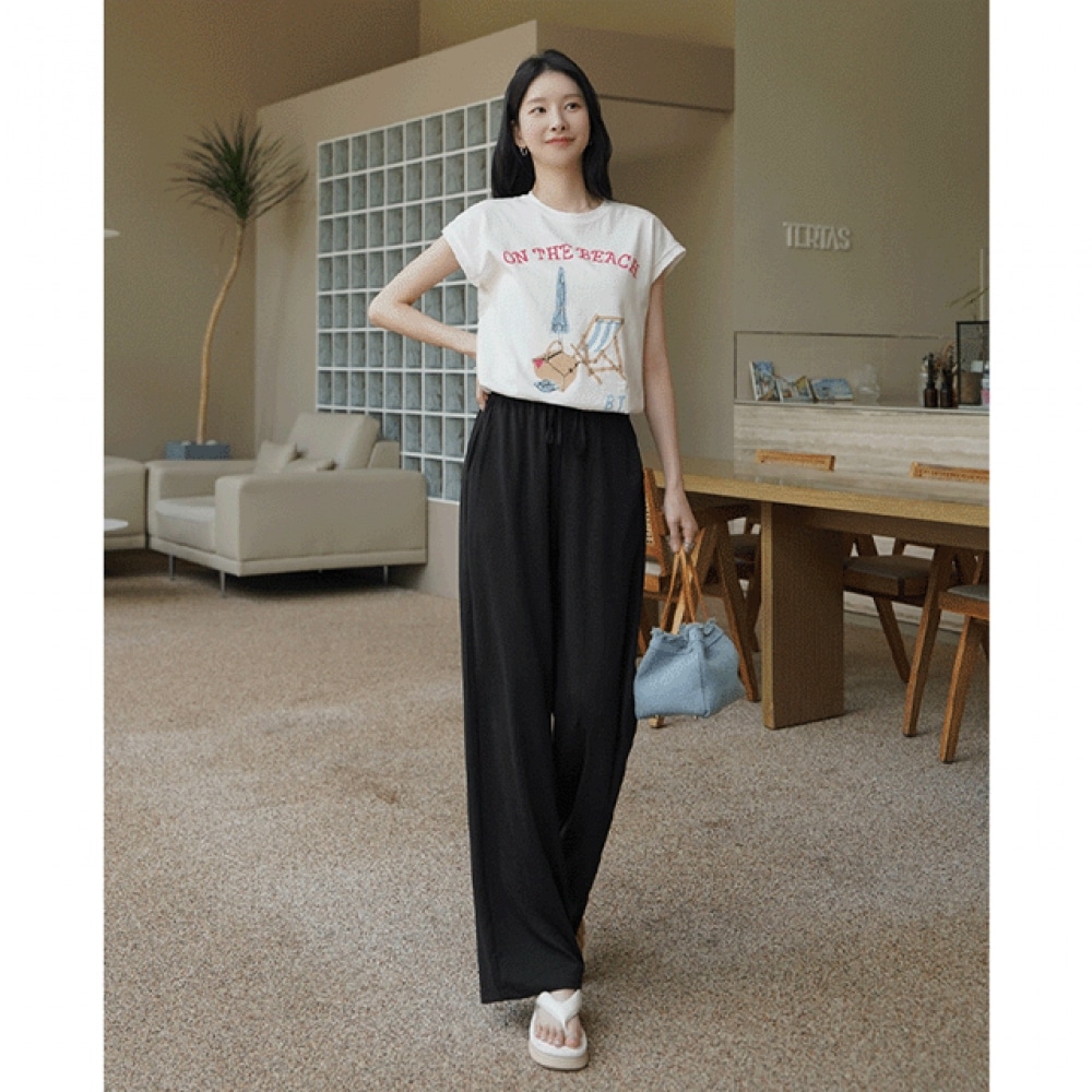 クリック＆ファニー ジン夏制服 ワイドバンディングパンツ