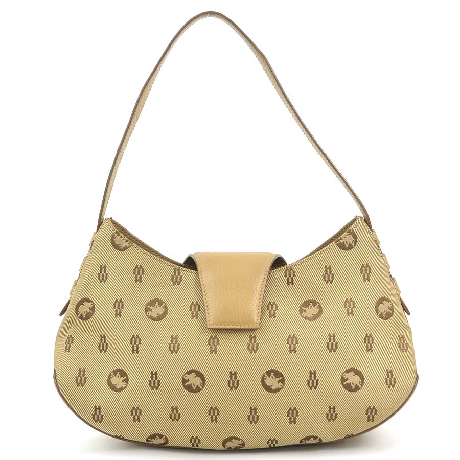 ハンティングワールド HUNTING WORLD ハンドバッグ キャンバス/レザー ベージュ レディース r10551g